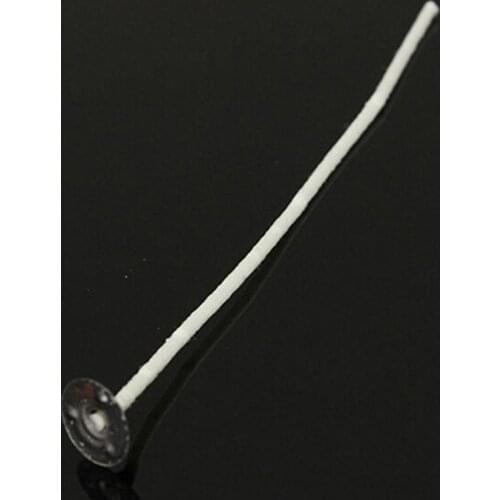 30 Pcs/Set Candle Wicks Cotton Core Waxed Wick with Sustainer for Candle Making Wick with Sustainer Waxed Wick Cotton Wick