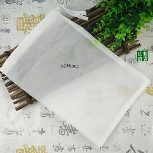 Hot sale square50*65cm fine mesh food grade home brew hop filter bag soup seasoning filter bag nylon mesh tea filter bag wine