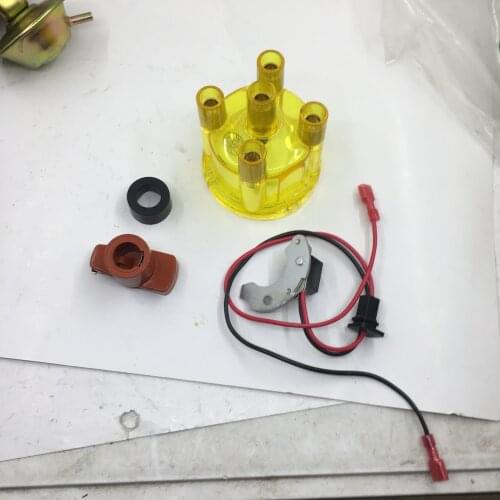 SherryBerg electrical Electronic Ignition kit JFU4 with Distributor yellow Cap & Rotor for Ford Pinto for bosch distributor