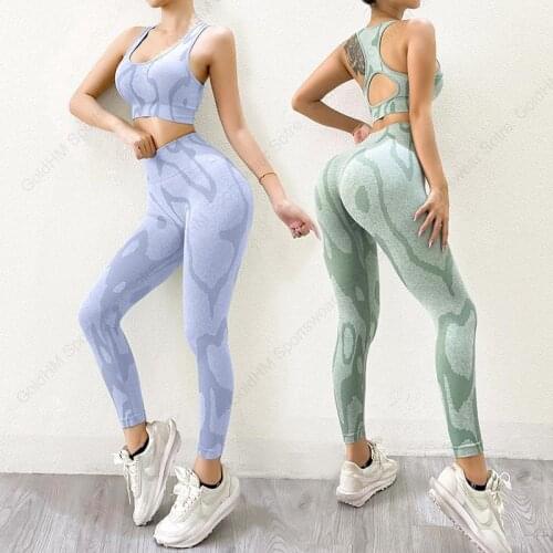 Seamless Women Outfits Yoga Suit for Fitness Gym Sets Legging Bicycles Leggings and Top Suits Sports Bra Athletic Wear for Women