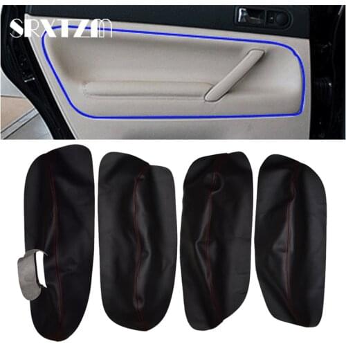 LDH RHD For Volkswagen Passat B5 1998 1999 2000 2001 2002 2003 2004 2005 2006 Car Door Armrest Panel Trim Cover Car Sticker