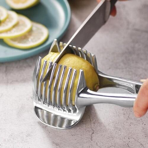 Fruit Slicer Hand-held Multi-function Cutting HolderFruit Vegetable Lemon Tomato Slicer Shredders Cooking Tools Kitchen Gadgets