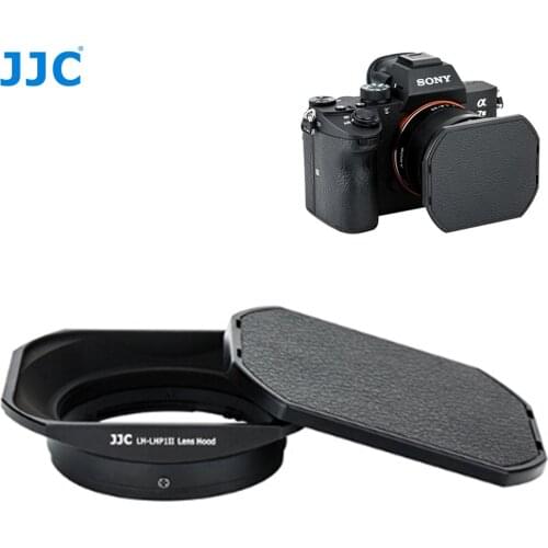 JJC Metal Square Lens Hood for Sony RX1 RX1R RX1RII & Sony Lens E 16mm f2.8 E 20mm f2.8 E 30mm f3.5 E 35mm f1.8 Replaces LHP-1