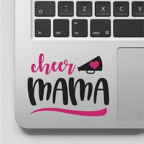 Cheer Mama Trumpet With Love Decal And Sticker- Cheerleader Decal- Cheer Decal - Cheer Leading Decal Art Vinyl Mural GA138