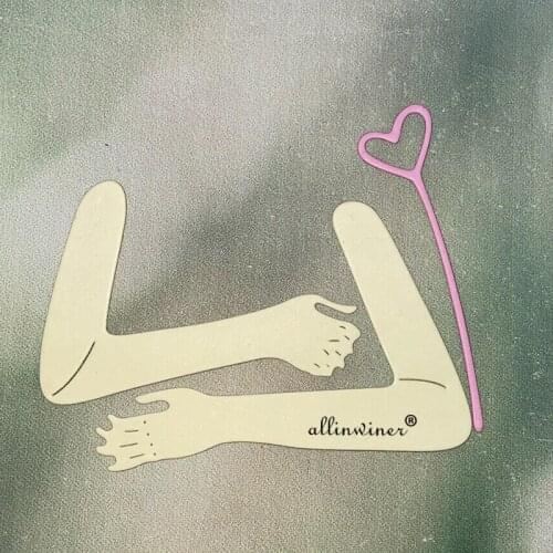 New Hug hands loving bouquet Metal Cutting Dies for DIY Scrapbooking Album Paper Cards Decorative Crafts Embossing Die Cuts