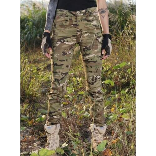 New Multicam Camouflage Woman Tactical Long Pants Woman Tactical Pants 4 Optional Colors MCBK MCA MC MTP