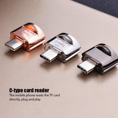 New USB 3.0 Type C to Micro-SD Adapter Cardreader Mini Card Reader Smart Memory Card Reader for For Laptop Samsung Huawei
