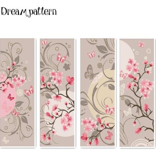 Charming moonli cross stitch kit cartoon animal 14ct 11ct count flaxen linen canvas stitching embroidery DIY handmade needlework