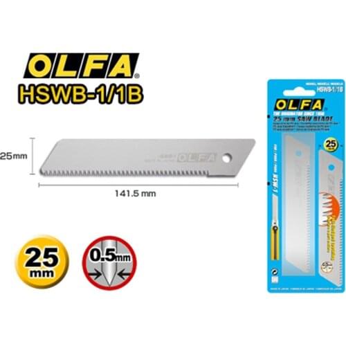 Olfa HSWB-1/1B 25mm Pull Saw Replacement Blade,Extra Heavy Duty Pull Saw Blade