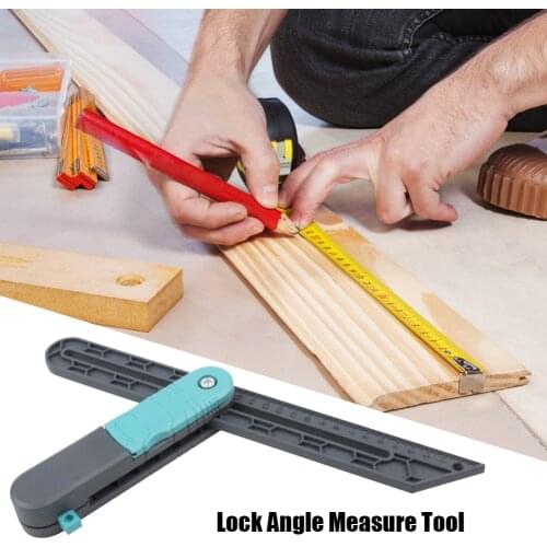 Carpenter Square Tools Right Angle Ruler Woodwork Protractor Straightedge Combination Measuring Construction Tools for Carpent