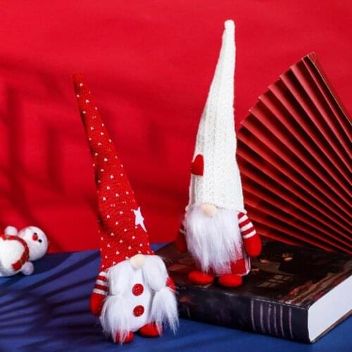 Christmas Decoration Creative European And American Style Faceless Doll Ornaments Dwarf Rudolph Doll Gifts