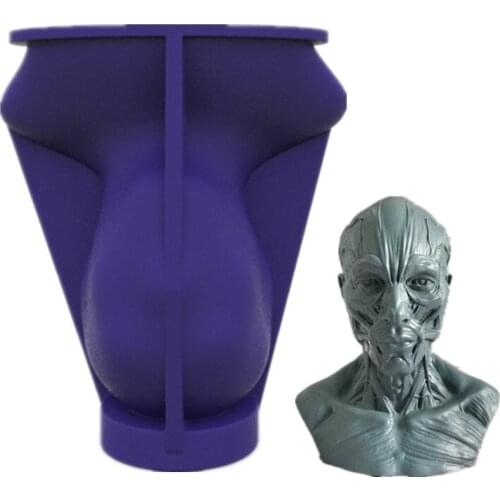 Muscle Man Silicone Mold Man Art Statue Gift Home Outdoor Decoration 3D DIY Silicone Molds Moulds for Crafts 17289