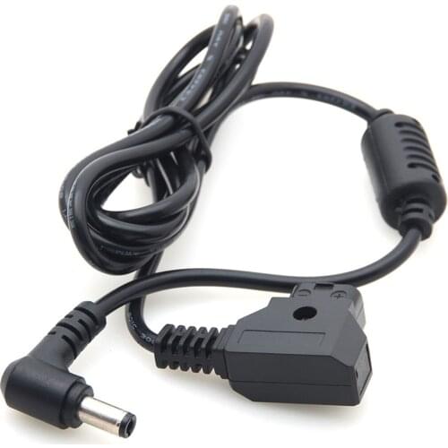 Connector Stable V-Mount Power Cable Coiled For DSLR DC 5.5x2.5mm D-Tap Male To Right Angle Accessories Replacement BMCC