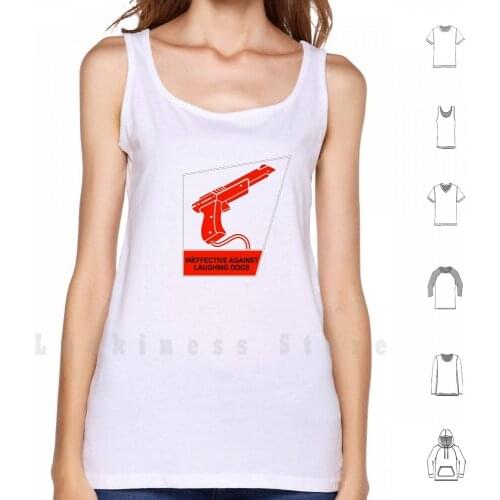 1980s Series Light Gun Tank Tops Vest Sleeveless Video Game Video Game Gun Lightgun Light Gun 80 1980 80s 1980s Retro Fun