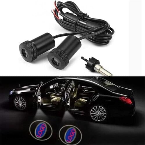 2pcs Led car door light For Lada Niva Samagra Signet Vesta XRAY Niva 4X4 Vision concept Logo Laser Projector Light Accessories