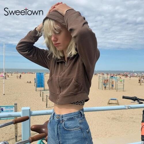 Женские толстовки Sweetown China At AliExpress