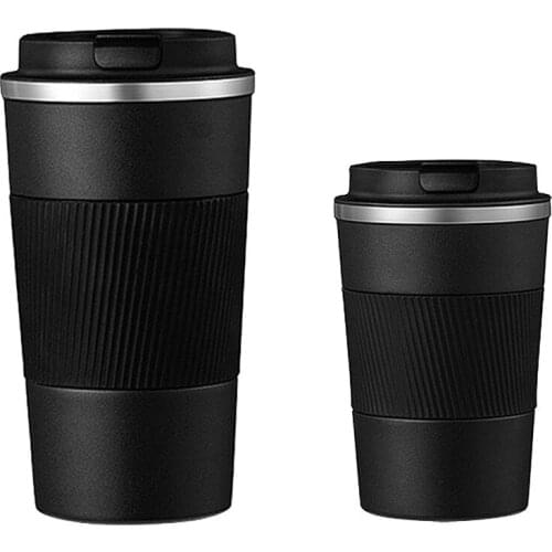 380ml/510ml Thermal Mug Beer Cups Portable Stainless steel 304 Coffee Mug With Non-slip Case Thermos Mug Travel Thermal Cup