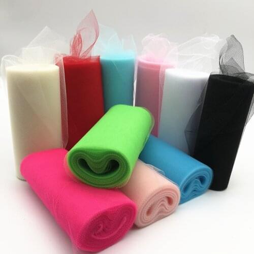 Tulle Roll Spool 25 Yards 15cm Tutu Skirt Girl Baby Shower Birthday Gift Wrap Wedding Decoration Christmas Event Supplies