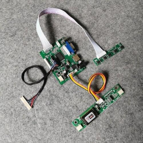 VGA AV 1024*768 monitor drive board 2-CCFL Fit LP150X12/QD15XL11/QD15XL15/B150XN05/B150XN06 LCD matrix LVDS 30 Pin DIY kit