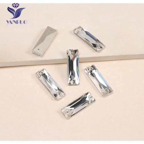 YANRUO 3255 Cosmic Baguette Crystals Sew On Crystal Glass Rhinestones Stones For Wedding Dresses Clothes