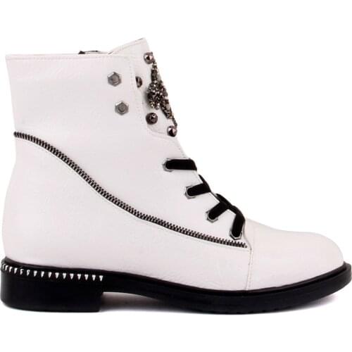 Moxee-White Color Women 'S Boots