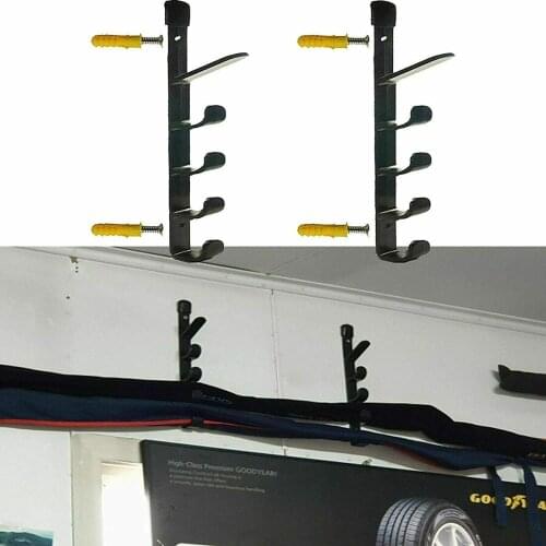 2pcs/lot Fishing Rod Pole Reel Holder Garage Wall Mount Rods Rack Organizer Storage