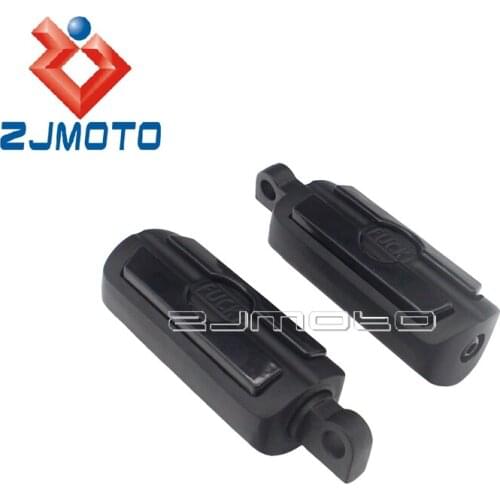 2pcs Motorcycle Footpeg Pedals For Harley 1984-2018 Touring Sportster XL 883 1200 Cafe Racer 10mm Mounting Hole Foot Rest Pegs
