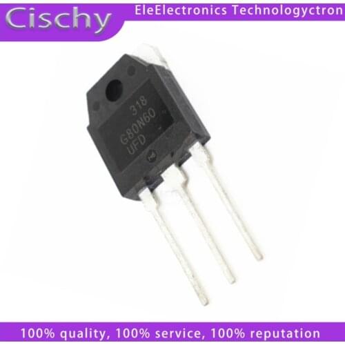 5pcs SGH80N60 TO-247 SGH80N60UFD G80N60UF TO-3P TO247 G80N60 80N60 G80N60UFD