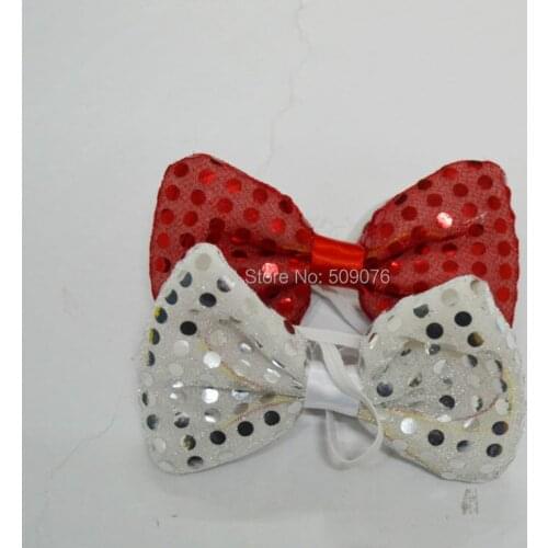 Free shipping 5pcs/lot novelty product led bow tie men bow tie women checked fashion ties for party favors new years