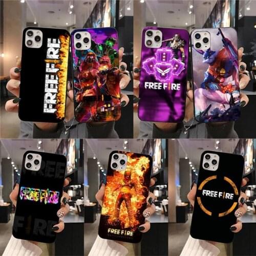 Hot Game Free Fire Phone Case For iphone 12 11 Pro Max Mini XS Max 8 7 6 6S Plus X 5S SE 2020 XR cover