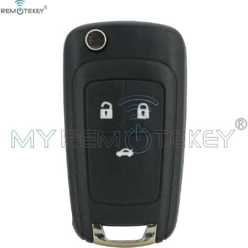 Remtekey Flip key shell for Chevrolet Cruze Orlando Malibu Impala 3 button 2010 2011 2012 2013 2014