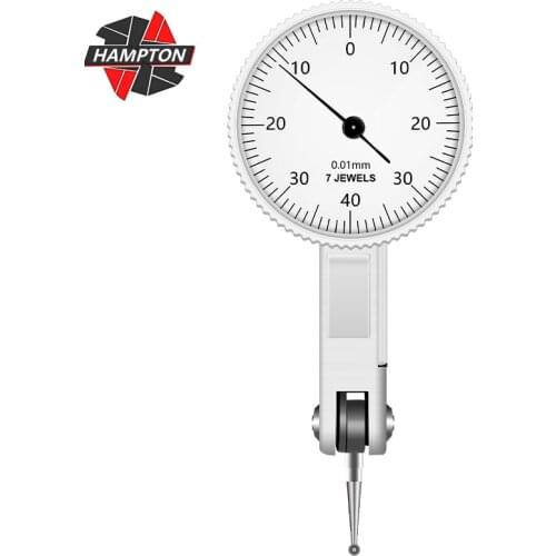 HAMPTON Dial Indicators 0.01mm Gauge Dial Test Indicator Shockproof Dial Indicator Precision Gauge Measuring Tools