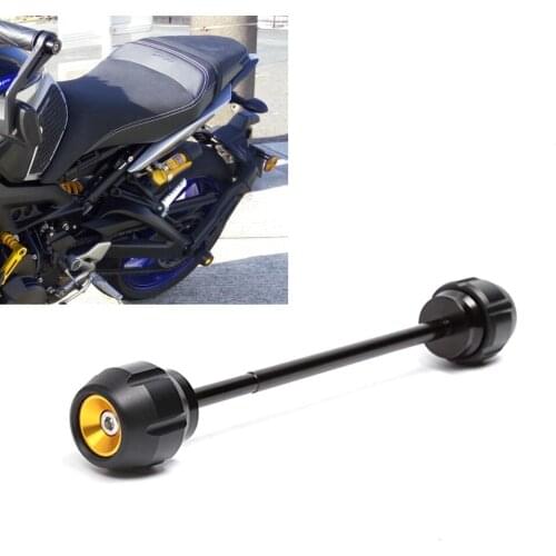 For YAMAHA MT09 MT-09 MT 09 Motorcycle Accessories Rear Axle Fork Wheel Protector Crash Sliders Pad