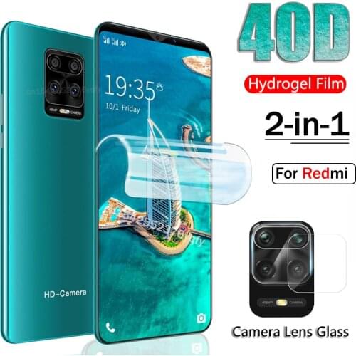 40D Hydrogel film For Xiaomi Redmi Note 10 Pro 9 9S 10S Screen Protector Mi 11 Ultra Lite Note10 Pro 10T 11 i 9T 9SE Not Glass