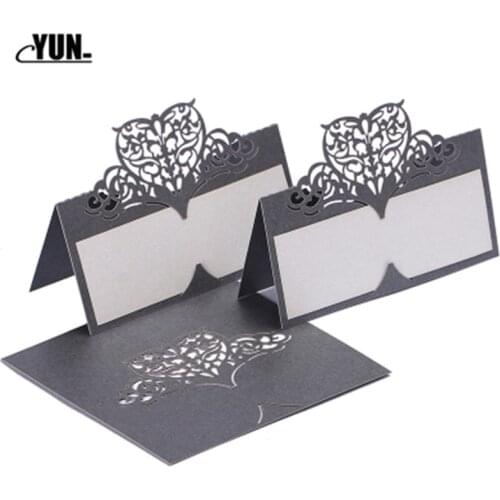 100pcs Party Table Name Wine Guest Place Cards Table Place Cards Favor Decoration Wedding Supplies Seating Decoration 7D