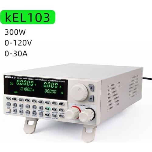 KORAD KEL 103 300W 120V 30A Professional Programmable Digital Control DC Electronic Load Tester Electronic Load Battery Tester