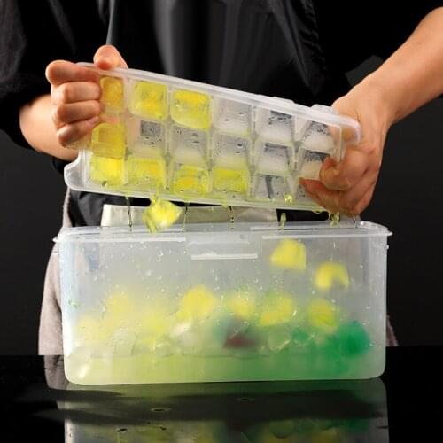 Creative DIY Refrigerator Ice Square Box Ice Mold with Lid