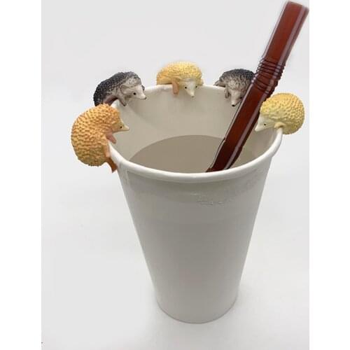 Little Hedgehog 3pcs/set Action Figures Cup Hang Cute Hedgehog Doll PVC figure Toys Brinquedos Anime 3-4CM