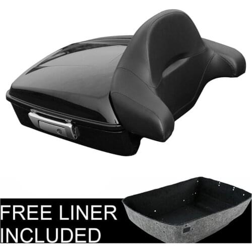 Motorcycle Chopped Pack Trunk Latch Backrest For Harley Tour Pak Touring Road King Street Glide Electra Glide FLTRX 2014-2021