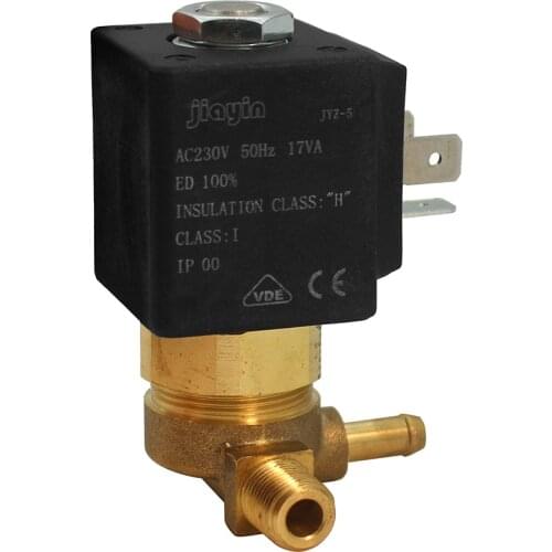 JYZ-5 Jiayin 2/2 Way AC 230V 50Hz G1/8" Normally Closed Electromagnetic Solenoid Valve for Water Gas Stream