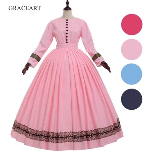 1860s Dress Civil War Vintage Victorian Ball Gown Costume
