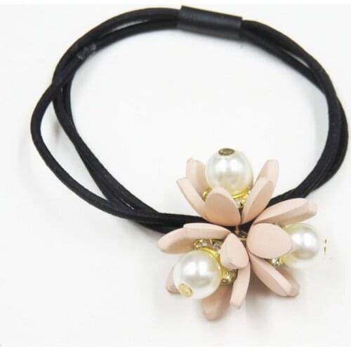 10PCS/LOT Creative 3 Flowers Elastic Hair Bands For Girls Bohemian Headband Scrunchy Fashion Kids Hair Accessories For Women