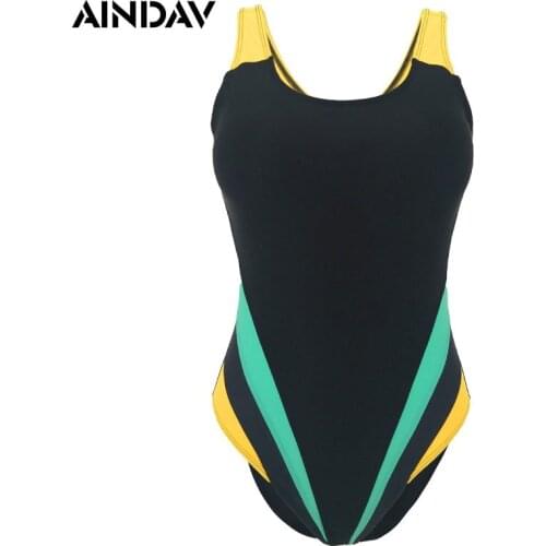 S - 5XL Athlete Patchwork One piece Swimsuit Sexy Women Sport Swimwear Triangular Bathing suit Plus Size Swimming Beachwear 5XL