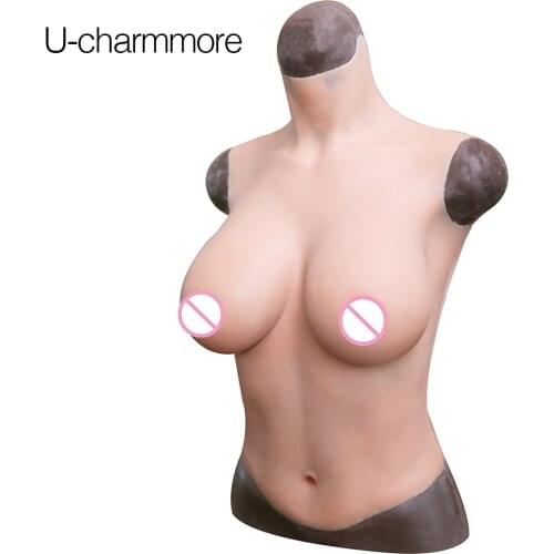U-CHARMMORE Crossdresser Silicone Breasts Forms Fake Boobs With Liquid Silicone Filling For Crossdresser transgender Drag Queen