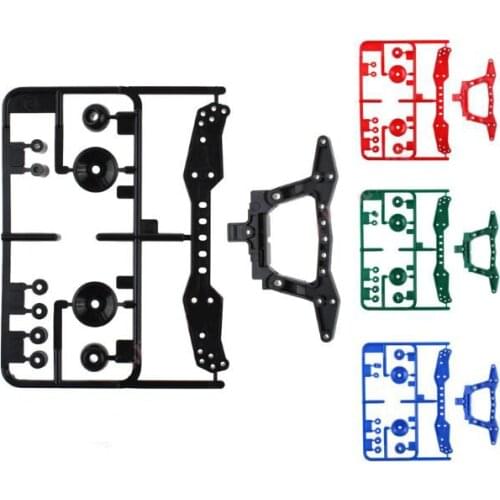 2 Sets Carbon Reinforced Rear Double Roller Stay 3 Attachment Points for Tamiya Mini 4WD Racing Car Model 94745 15412