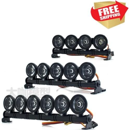 RC Parts car lights long and short spot lights led row lights for Axial SCX10 D90 crawler option upgrade
