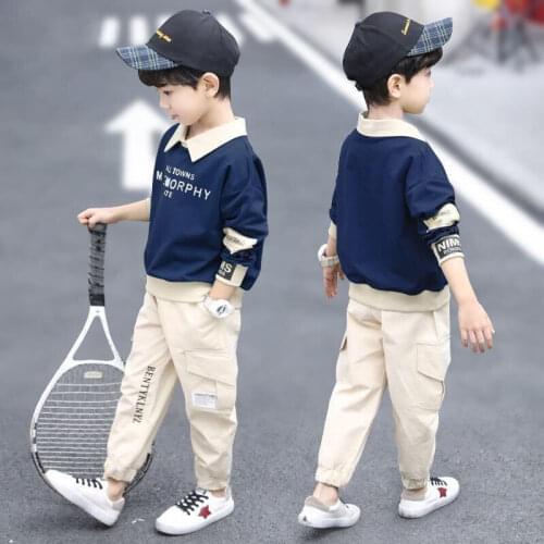 2021 Baby Clothes Suits Casual Baby Girls Boys Clothing Sets Children Suits Clothes 2 Pieces Sweatshirts Sports Pants Kids Set