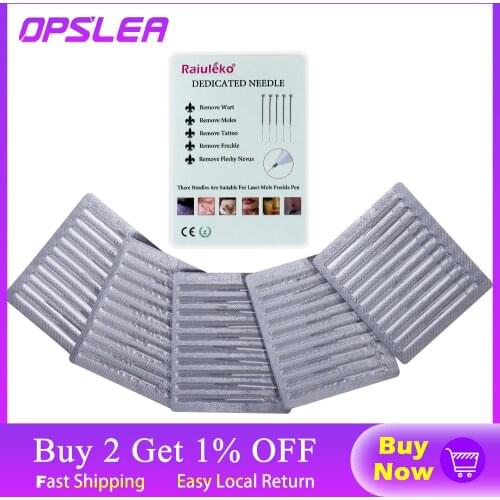 50PCS Plasma Pen Needles For Laser Skin Dark Spot Remover Mole Tattoo Removal Machine Fine Dedicated Needle For Face Wart Tag