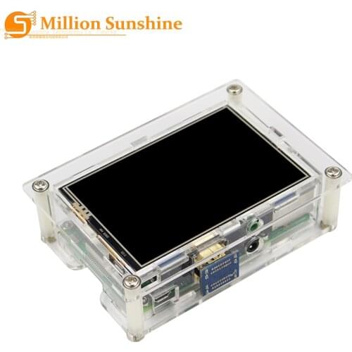 For Raspberry Pi 4 Acrylic Case Transparent Shell for 3.5inch HDMI Touch Screen Display for Raspberry Pi 3 RPI102