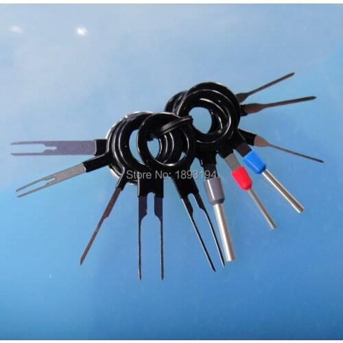 10 Pack 11Pcs Auto Terminal Removal Key Tool ,Car Electrical Cable Wiring Crimp Connector Pin Extractor Kit,Car Repair Hand Tool